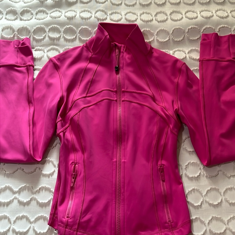 Sonic pink cropped define jacket